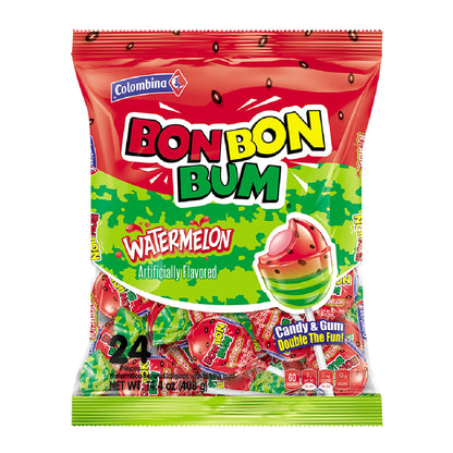 Colombina Bon Bon Bum Suckers – Portable Mango and Passion Fruit Lollipops for Camping Coolers, Outdoor Festivals and Farmers Market Treats