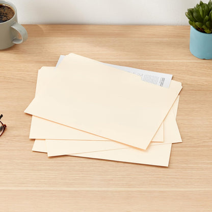color/finish choices: classic manila or assorted colors for color-coded filing systems