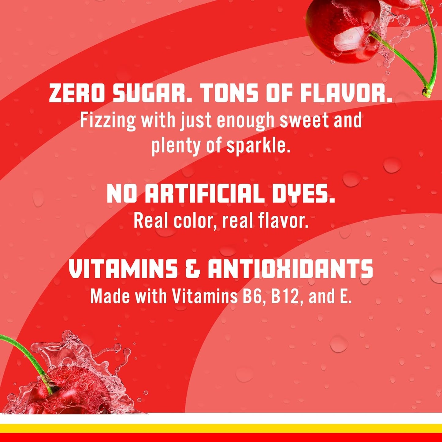colors derived naturally from fruit/vegetable juice and beta carotene, no artificial dyes