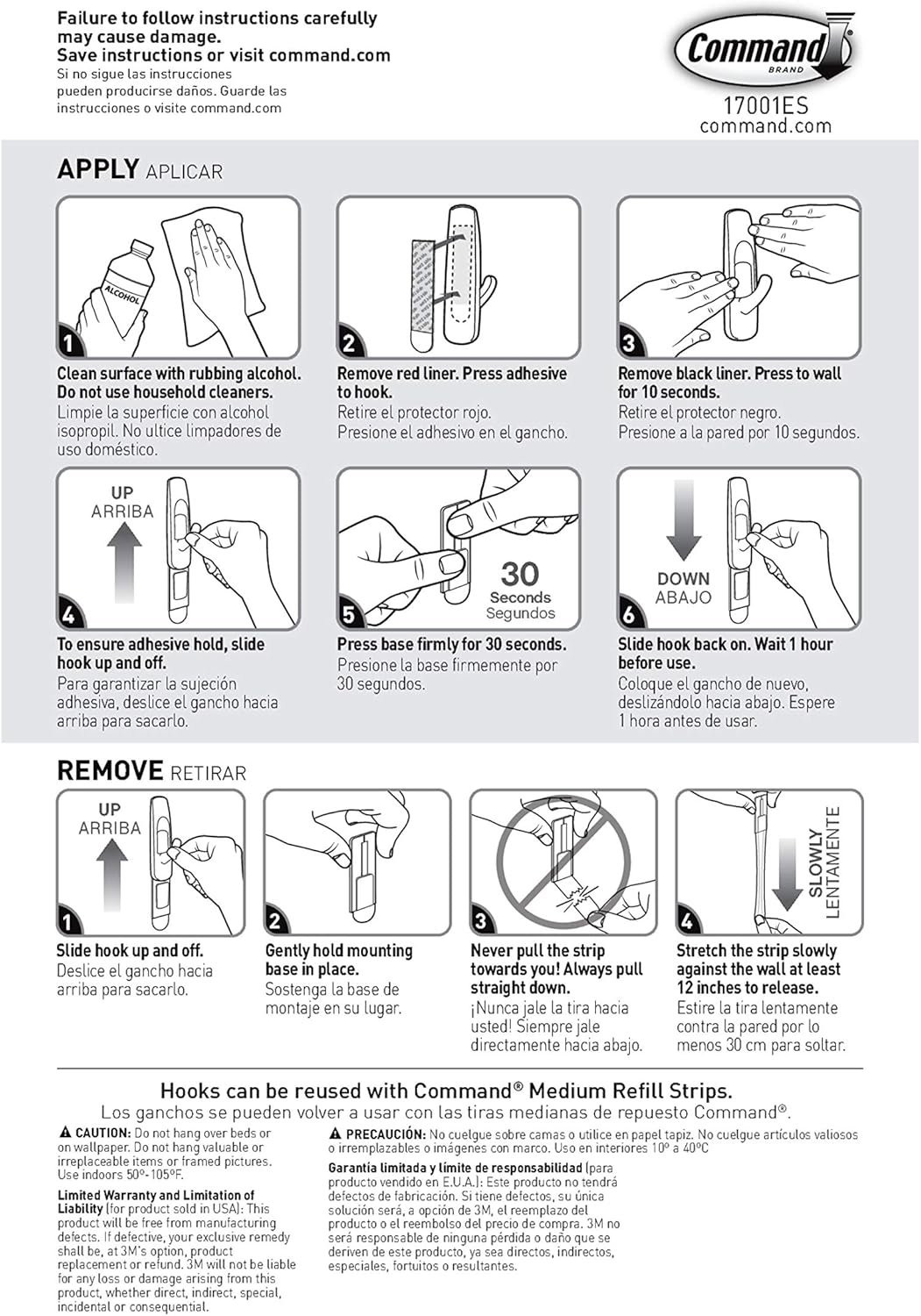 Command Medium Utility Hook Mega Pack – Damage-Free Wall Hooks for Cozy Living Room Decor and Styling