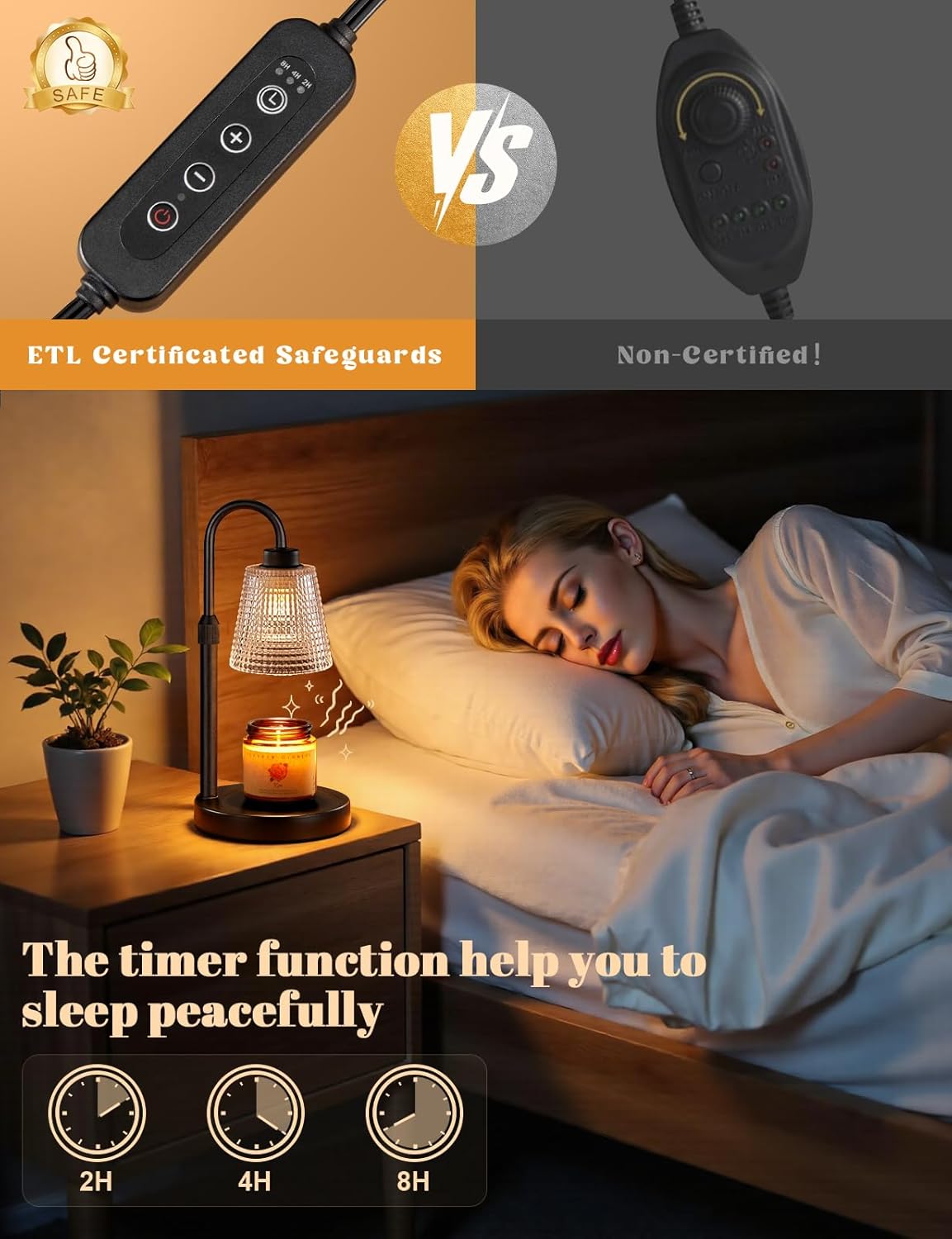 compact 5.1" x 5.1" x 12.5" footprint weighing 1.8 lbs