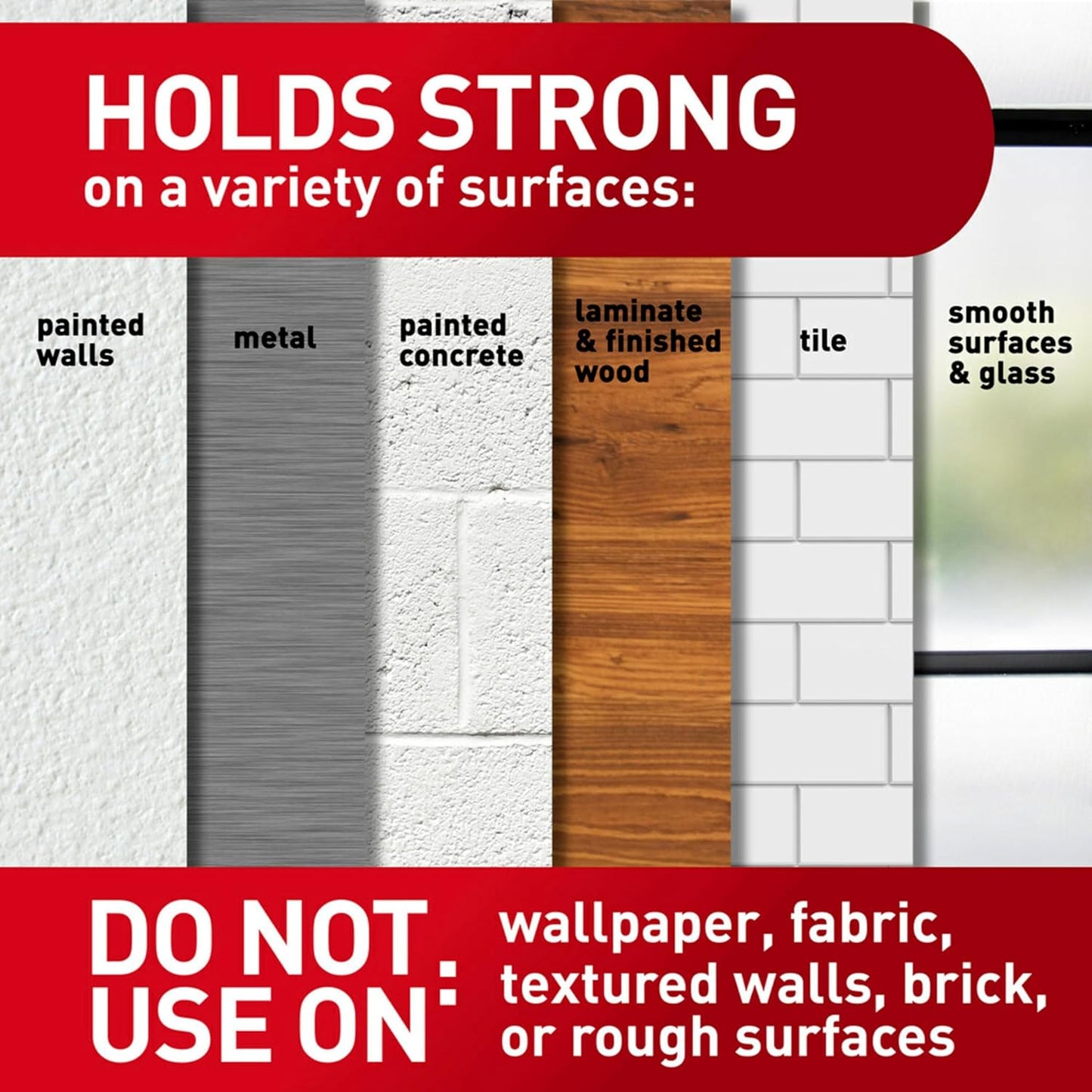 compatible with command medium refill strips for repositioning and reuse