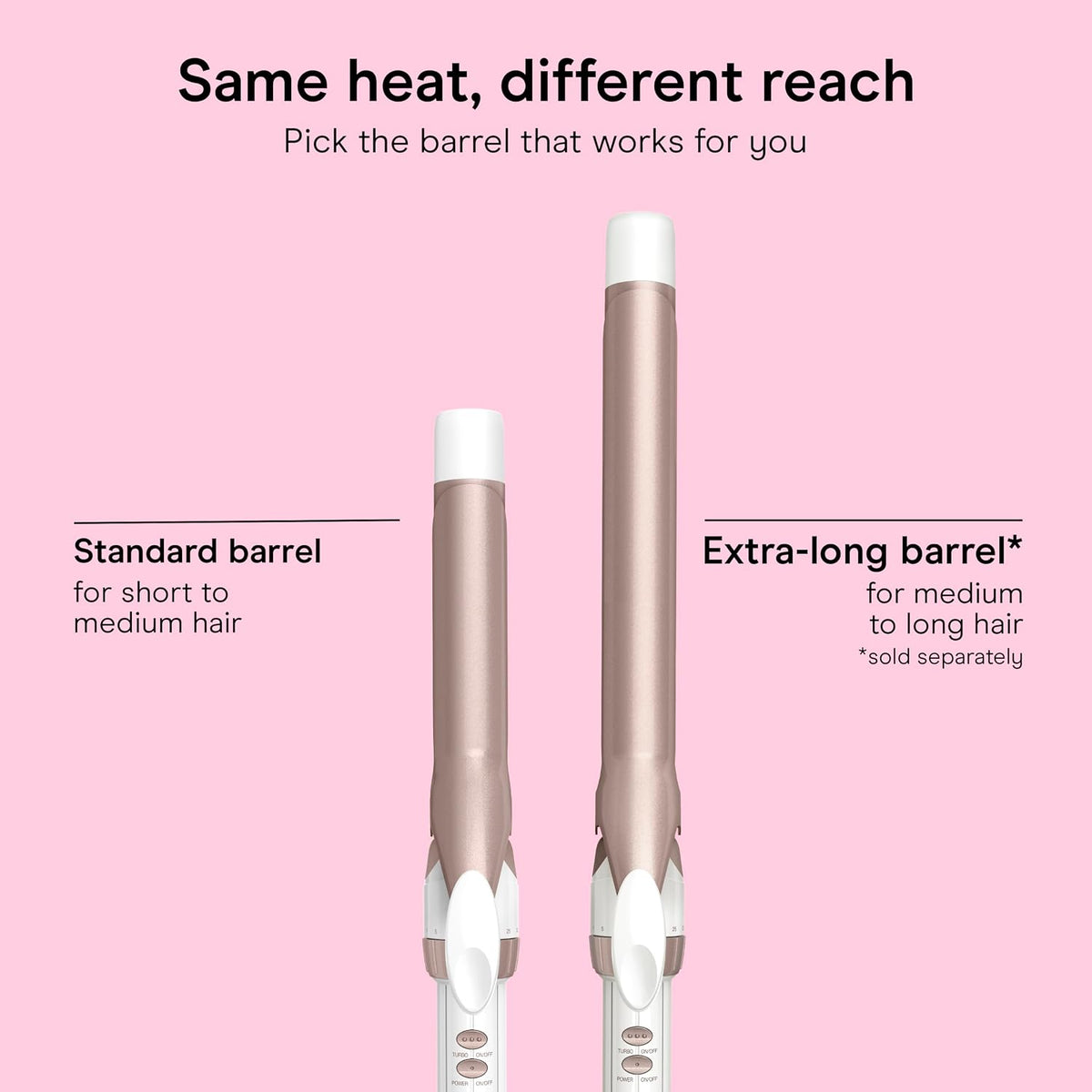 Conair Double Ceramic Curling Iron – Birthday Gift for Her, 1-Inch Barrel with Travel-Ready Case