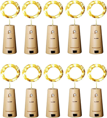 cork-shaped base with integrated toggle switch, fits 1.6–2.3 cm universal bottle openings