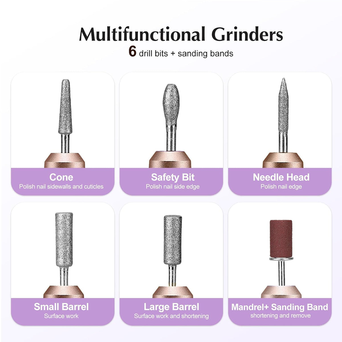 COSLUS C40 Pen-Style Nail Drill – Less-Is-More Nail Care Solution for Small Apartments, No Extra Accessories to Store