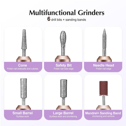 COSLUS C40 Pen-Style Nail Drill – Less-Is-More Nail Care Solution for Small Apartments, No Extra Accessories to Store