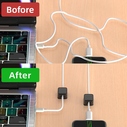 Costop Magnetic Cord Holder – Home Office Desk Cable Organizer for Focused Remote Work Setups
