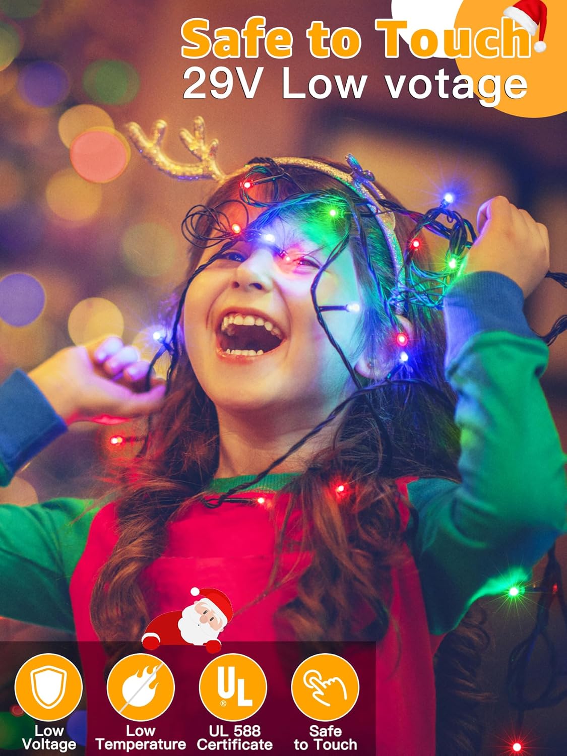 CozyHOME 328ft Multicolor LED String Lights – Living Room & Bedroom Ambiance Decor with Remote Dimmable Timer