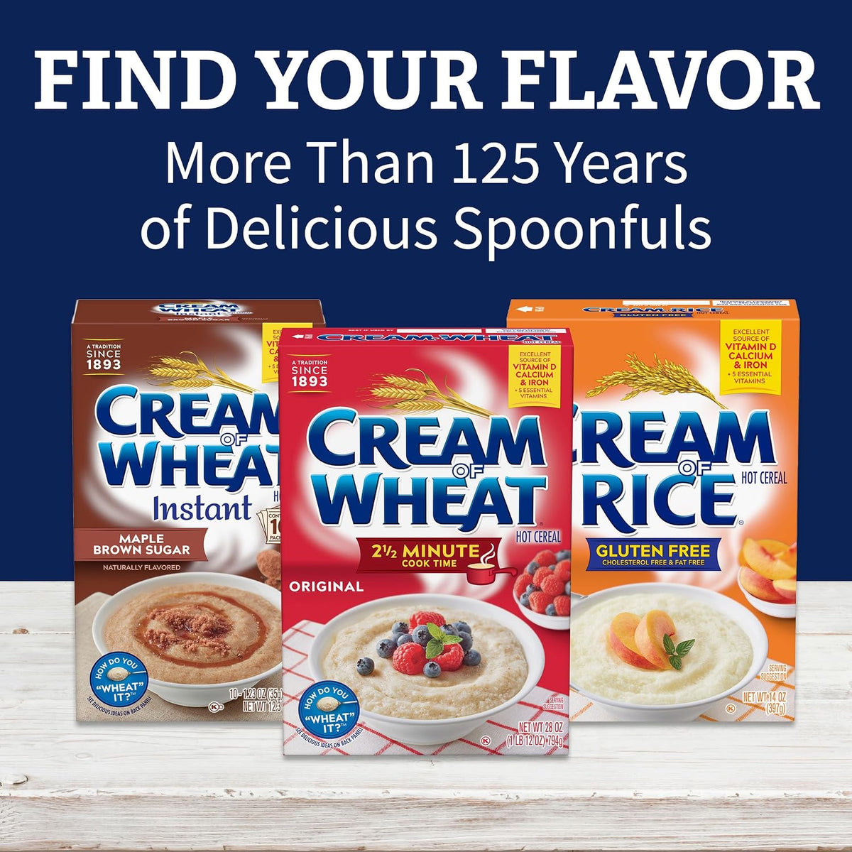 Cream of Wheat Farina Cereal – Uncluttered Pantry Staple for Less-Is-More Cooking, 2 1/2 Minute Prep, 28 oz