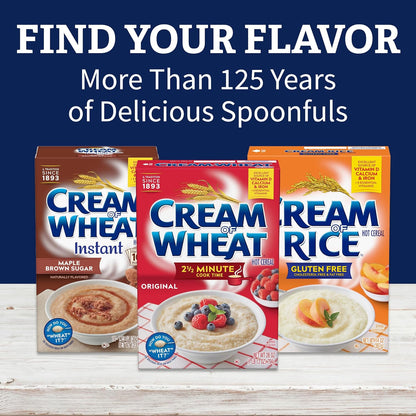 Cream of Wheat Hot Cereal – Kid-Friendly Easy-to-Digest Breakfast for the Family Table, 28 oz Box