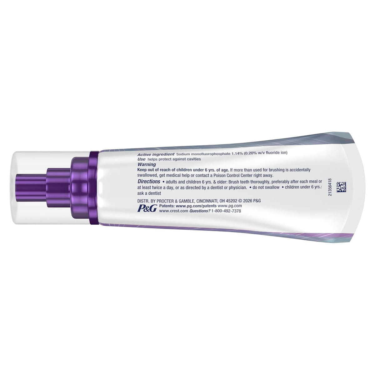 Crest 3DWhite Brilliance Ultra White Toothpaste – Streamlined Travel Kit Toothpaste for Coffee and Wine Stains