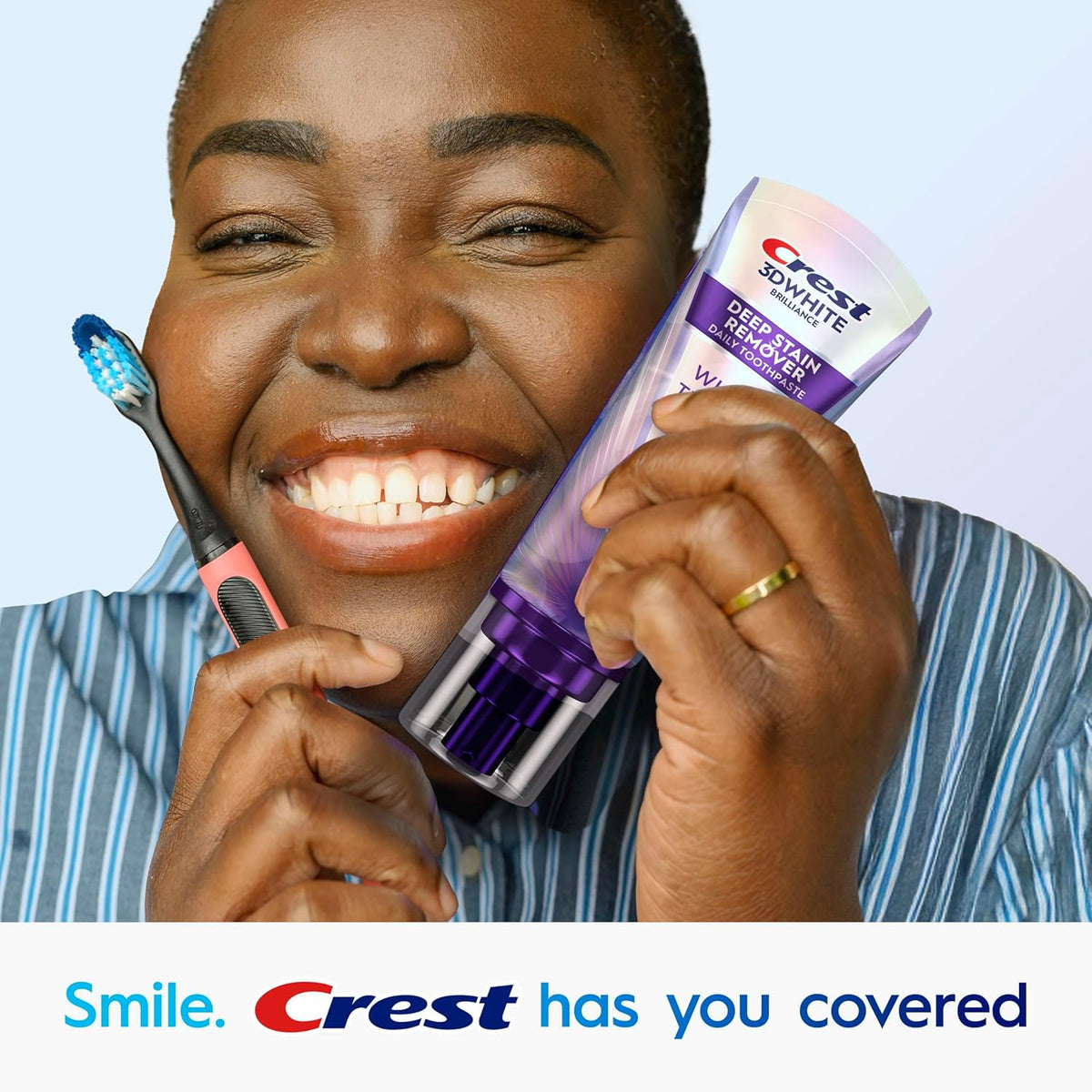 Crest 3DWhite Brilliance Ultra White Toothpaste – Streamlined Travel Kit Toothpaste for Coffee and Wine Stains