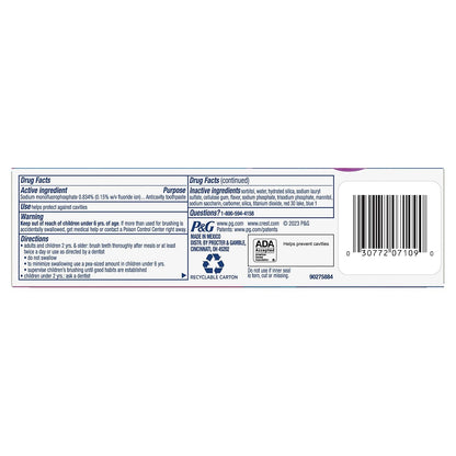 Crest Advanced Kid's Fluoride Toothpaste – Ages 2-4 and Up, 3-Pack Family Bathroom Stock for Cavity Protection