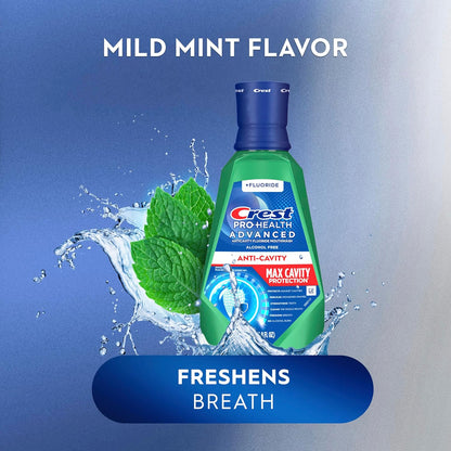 Crest Pro-Health Advanced Enamel-Strengthening Rinse for Wind-Down Self-Care Routine