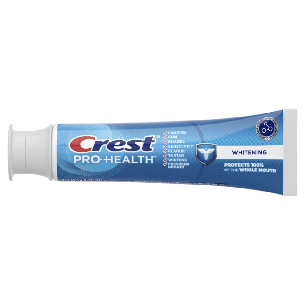 Crest Pro-Health Whitening Toothpaste 4.3oz Triple Pack for Mindful Morning and Nightly Brushing Ritual
