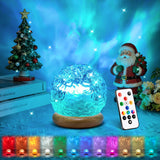 HYTIB Aurora Crystal Ball Lamp – Trendy Birthday Gift for Teen Girls, 18-Color Remote Mood Light for Bedroom