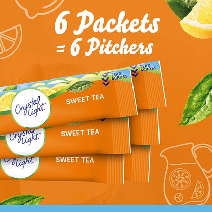 Crystal Light Sweet Tea Powdered Mix – Family Friendly Beverage for Lunchbox Prep