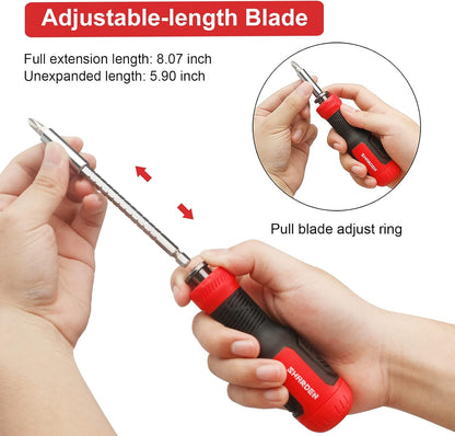 cushion grip bi-material handle with slip-resistant surface for maximum torque