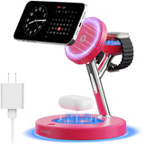 Apple Charging Station – Designer-Looking Charger for iPhone Apple Watch and AirPods, Bedroom and Living Room Styling