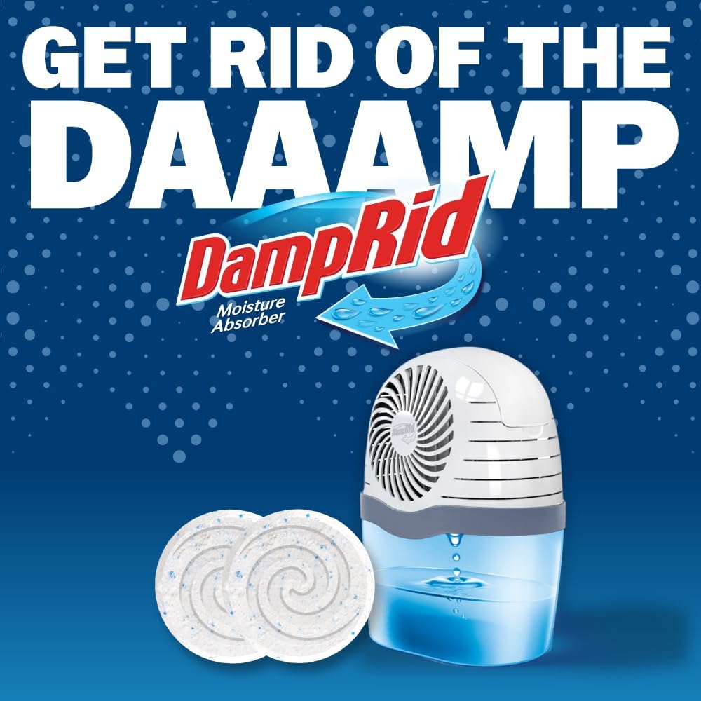 DampRid Drop-In Moisture Tablets – Reusable Container Refills for Studio Apartment, Intentional Simple Living
