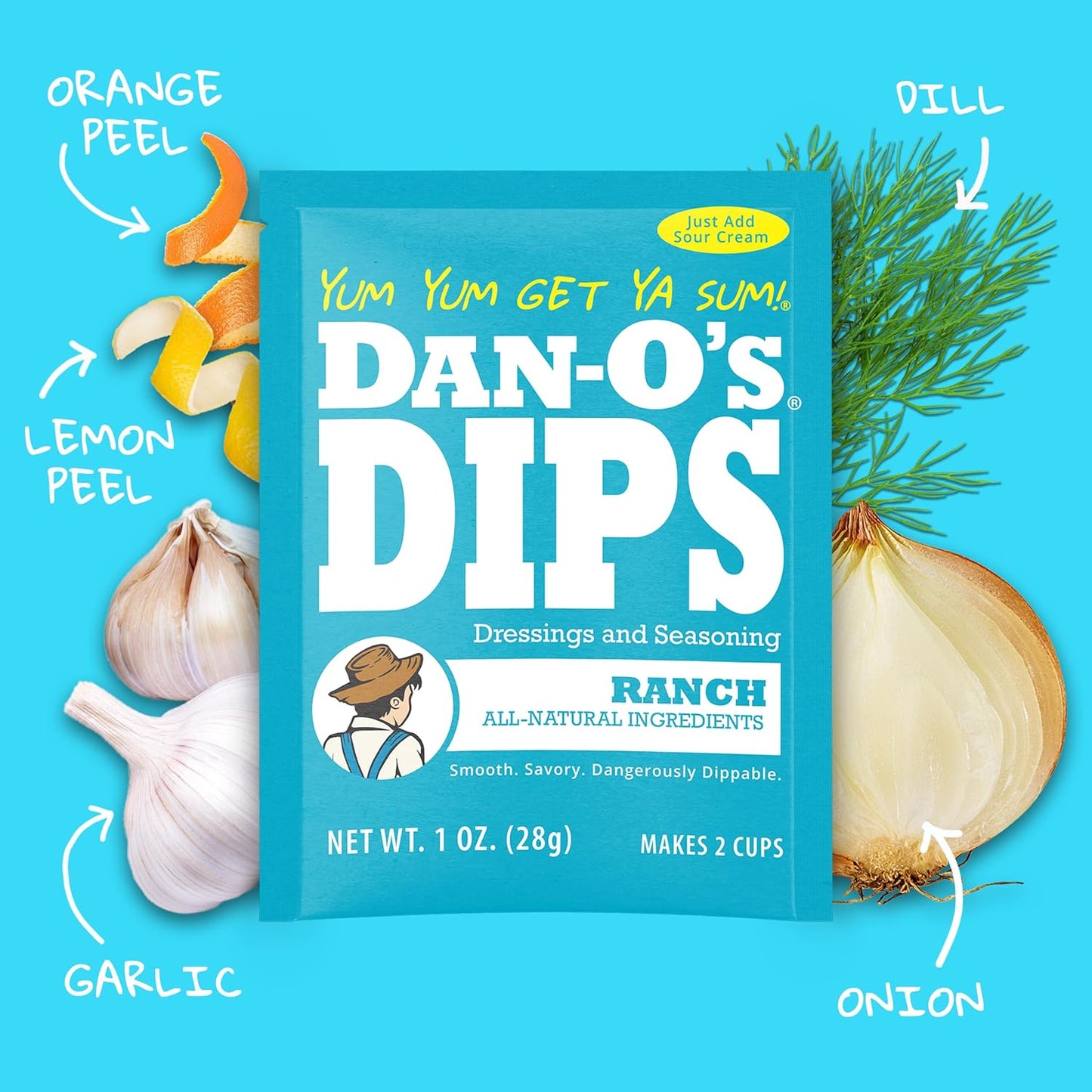 Dan-O's Dips Variety Pack – Streamlined 4-Flavor Sampler for Clutter-Free Pantries