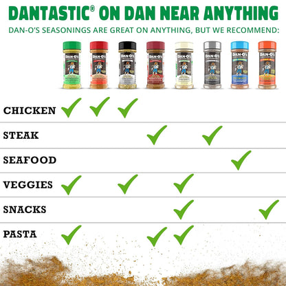 Dan-O's Preem-O Seasoning – One Bottle Dry Rub, Marinade Base and Sauce Builder, 2.5 oz