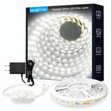 DAYBETTER Warm White LED Strip Light 16.4FT – Bedroom Ambient Decor with Dimmable Glow for Cozy Evenings