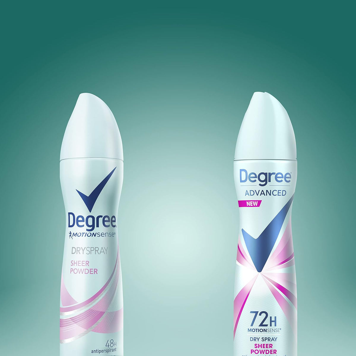 Degree Advanced Dry Spray Antiperspirant – 72-Hour All-Day Confidence for Busy Professionals, Sheer Powder 3.8 oz Pack of 3