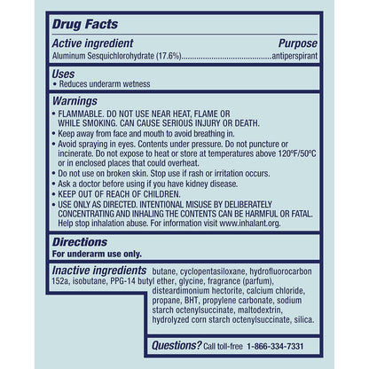 Degree Advanced Dry Spray Antiperspirant – 72-Hour All-Day Confidence for Busy Professionals, Sheer Powder 3.8 oz Pack of 3