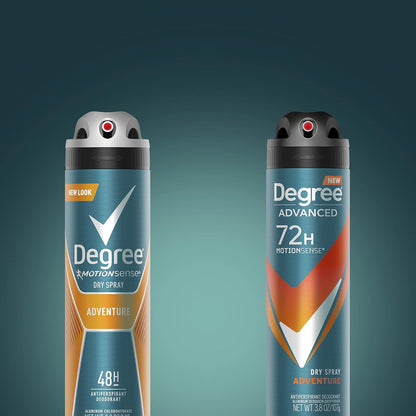 Degree Men Adventure Antiperspirant Dry Spray – 72-Hour All-Day Confidence for the Busy Professional