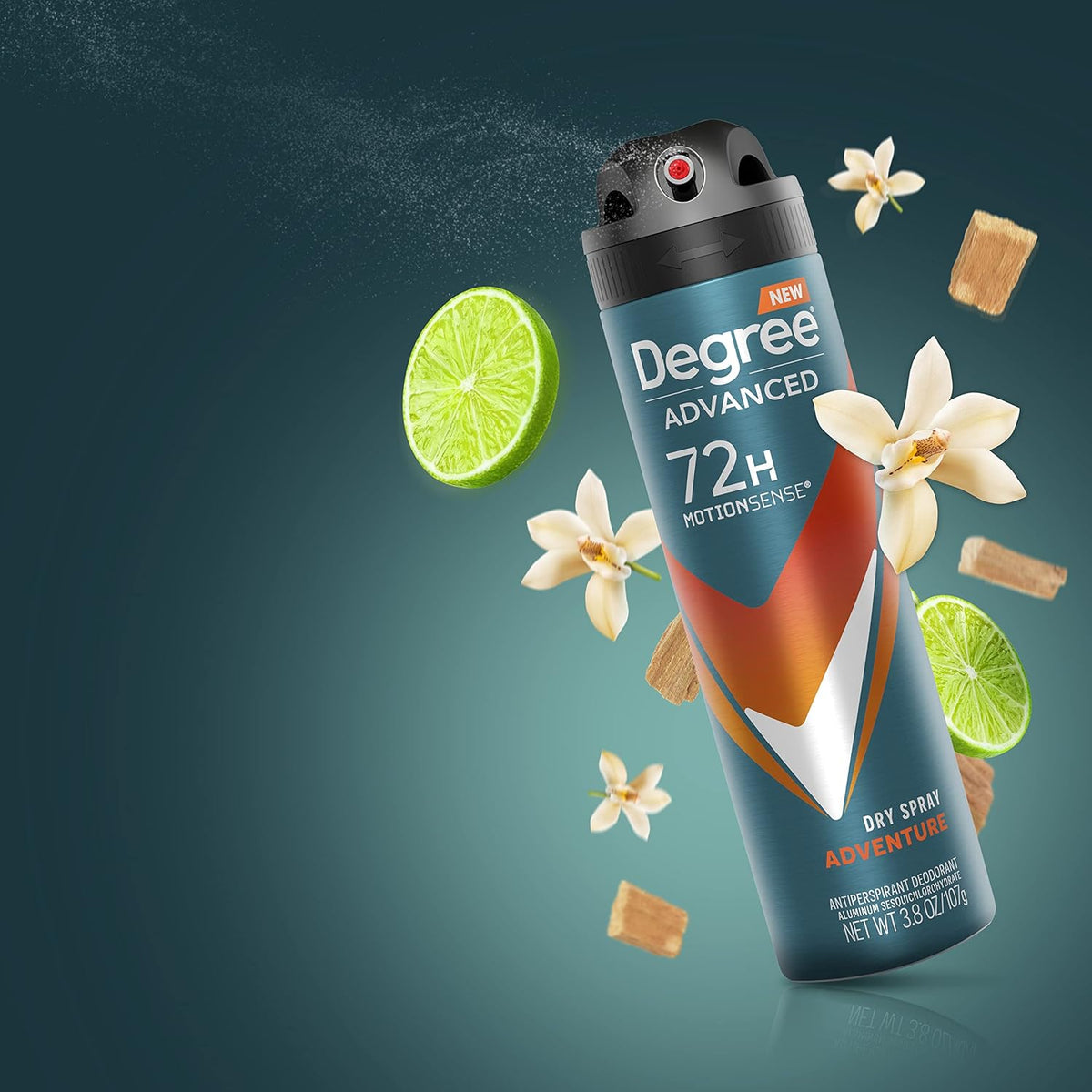 Degree Men Adventure Antiperspirant Dry Spray – 72-Hour All-Day Confidence for the Busy Professional