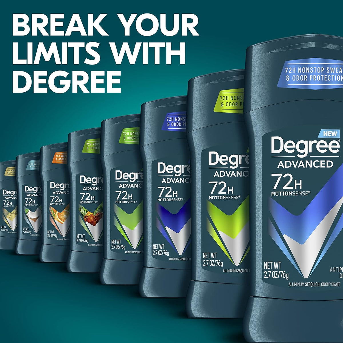 Degree Men Cool Rush Antiperspirant 4-Pack – Post-Workout Cool Down Ritual with Motion-Activated Arctic Freshness