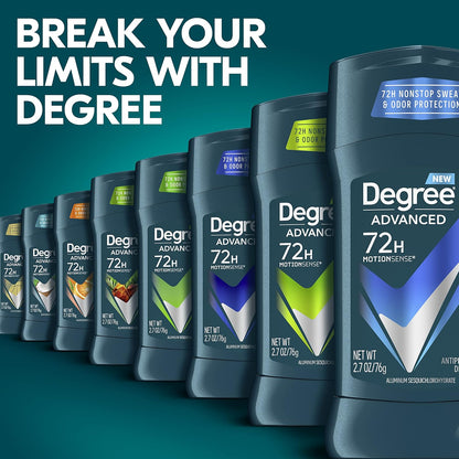 Degree Men Cool Rush Antiperspirant 4-Pack – Post-Workout Cool Down Ritual with Motion-Activated Arctic Freshness
