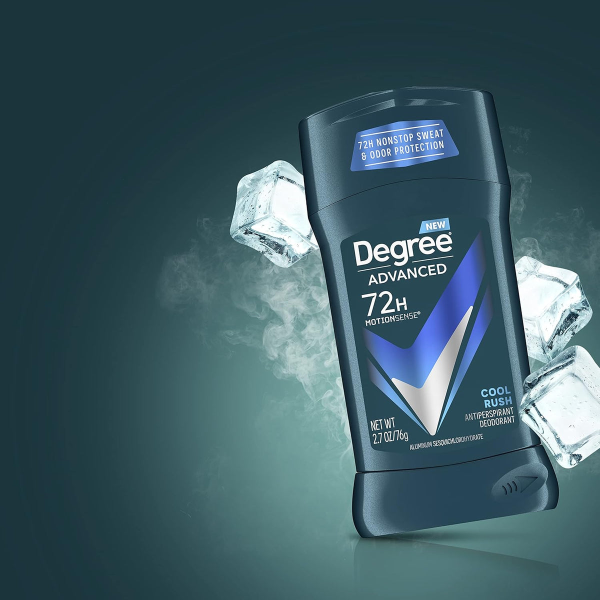 Degree Men Cool Rush Antiperspirant 4-Pack – Post-Workout Cool Down Ritual with Motion-Activated Arctic Freshness