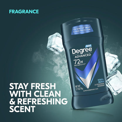 Degree Men Cool Rush Antiperspirant 4-Pack – Post-Workout Cool Down Ritual with Motion-Activated Arctic Freshness