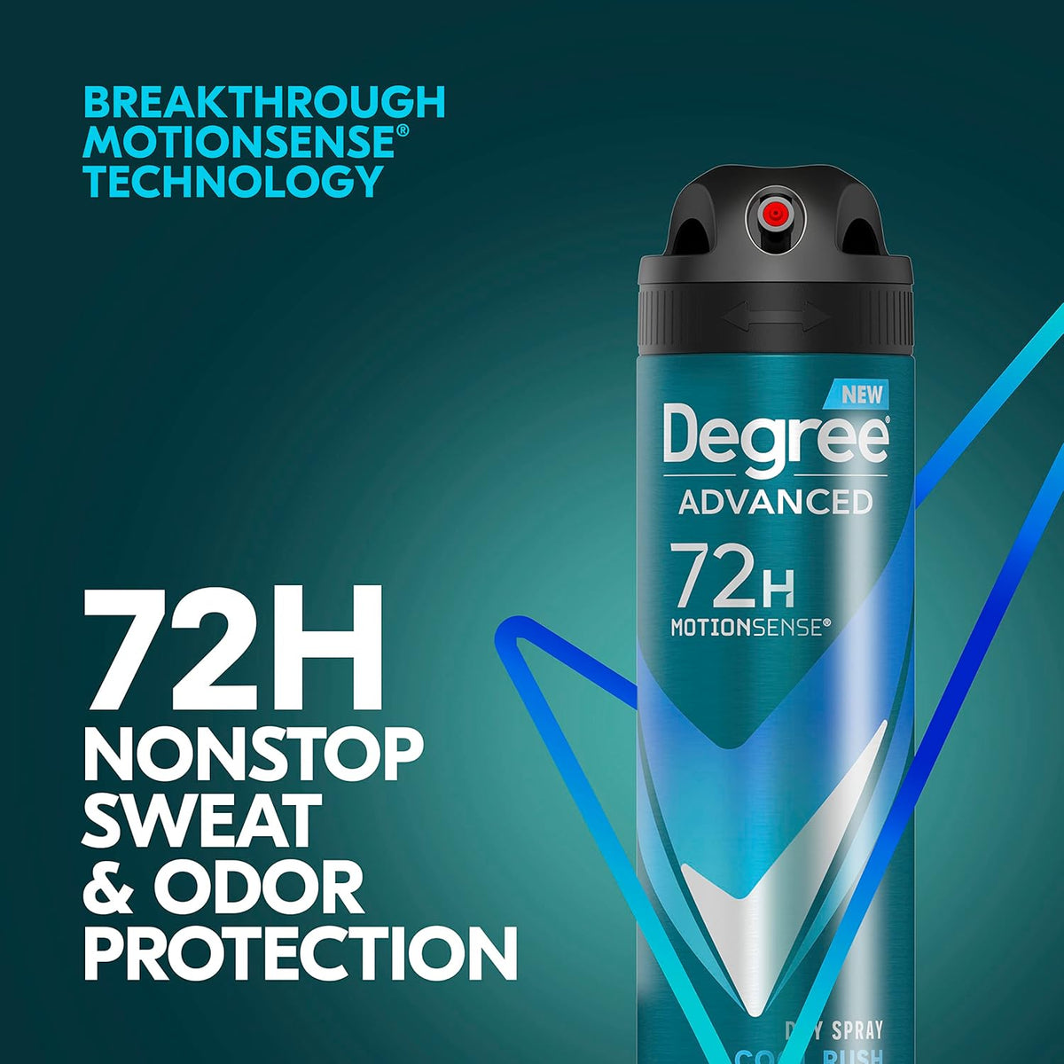 Degree Men Cool Rush Dry Spray Antiperspirant 3-Pack – Practical Father's Day and Birthday Gift for Active Dads and Husbands