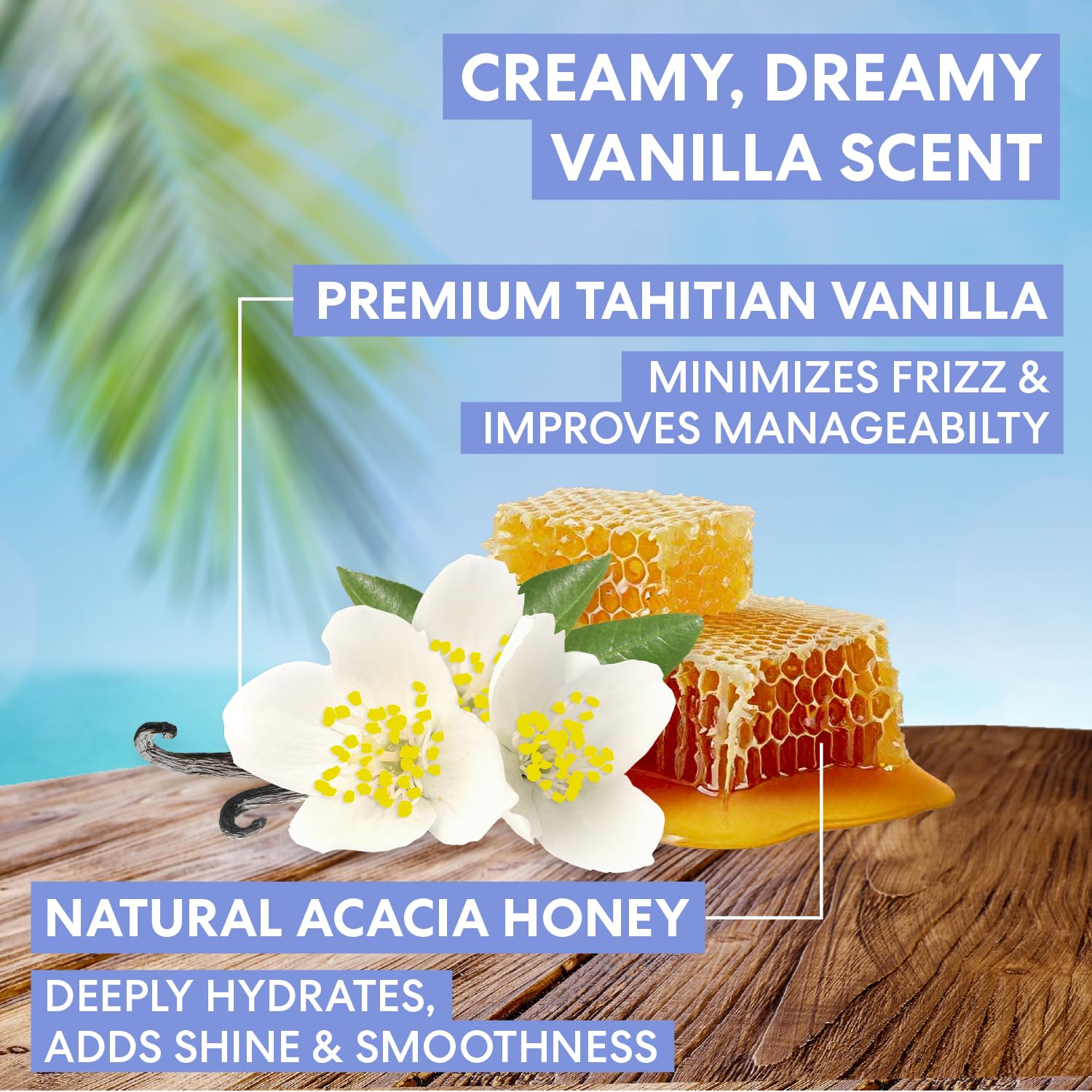detangling agents that ease comb-through on wet or dry hair