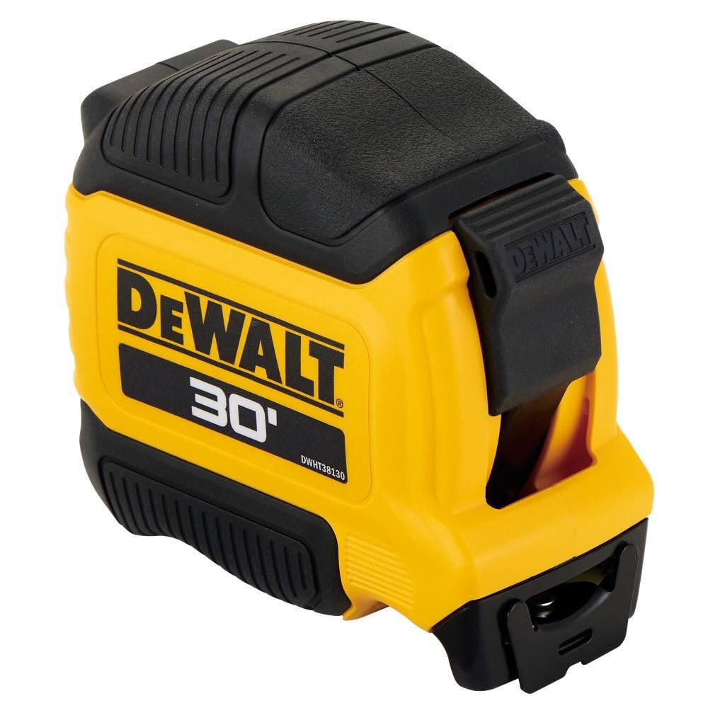 DEWALT Atomic Compact 30 ft Tape Measure – Ergonomic Grip for Faster Framing and Layout
