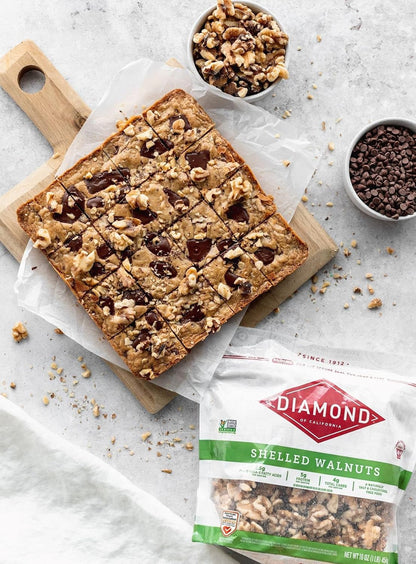 Diamond of California Shelled Walnuts – Thoughtful Housewarming and Hostess Gift, Pantry Ready 1 lb Resealable Bag