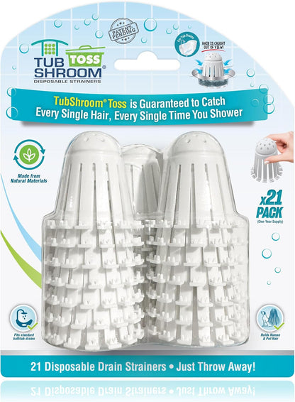 disposable single-use degradable mesh strainer that dissolves in landfill