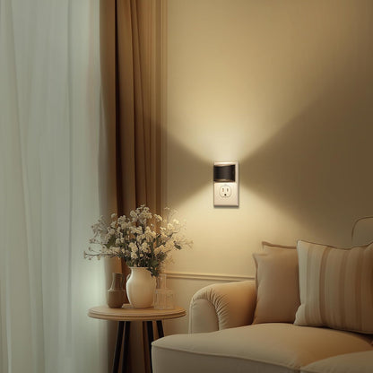 DORESshop LED Night Light – Flameless Plug-in Light for Elderly Parents, Fall Prevention Hallway and Stairway Safety