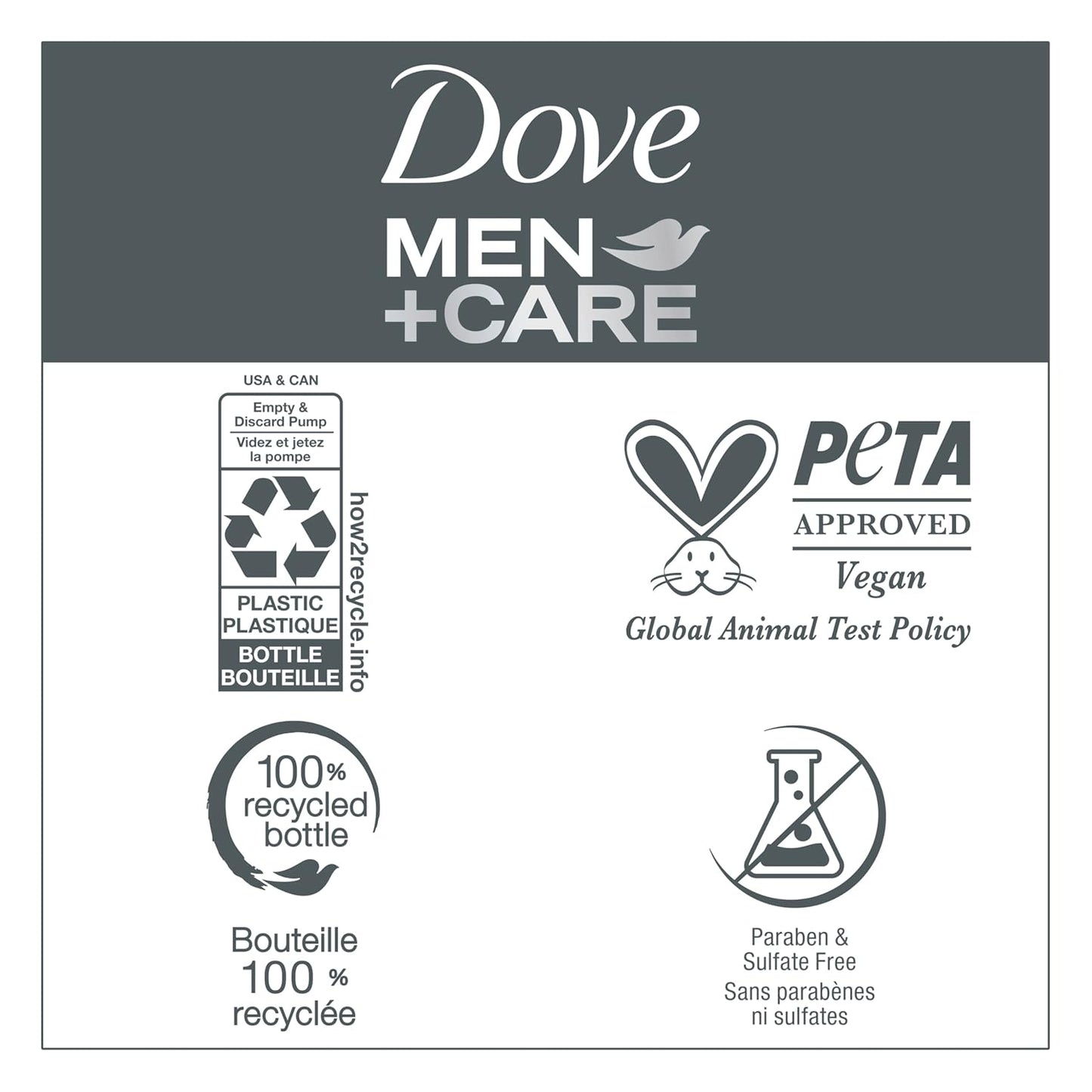Dove Men+Care 2-in-1 Shampoo + Conditioner for Thick & Full Hair – Sandalwood + Cardamom Scent for a Calming Shower Ritual, 17.5 fl oz