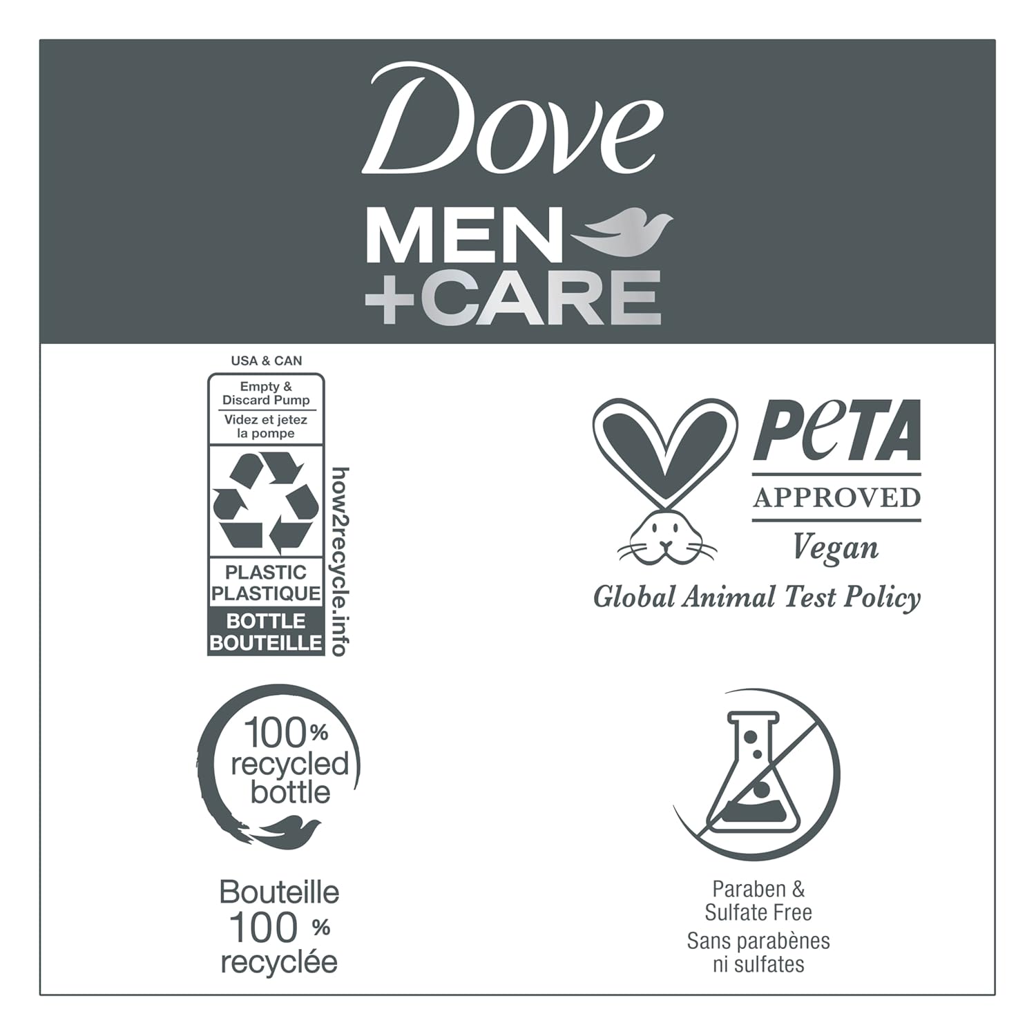 Dove Men+Care 2-in-1 Shampoo + Conditioner for Thick & Full Hair – Sandalwood + Cardamom Scent for a Calming Shower Ritual, 17.5 fl oz
