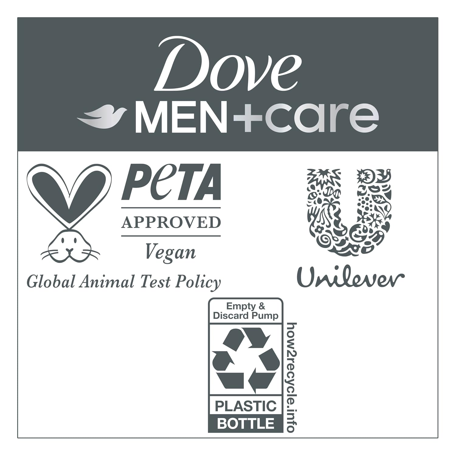 Dove Men+Care 2-in-1 Shampoo + Conditioner – Single-Bottle Anti-Dandruff Hair Care for a Clutter-Free Bathroom Shelf