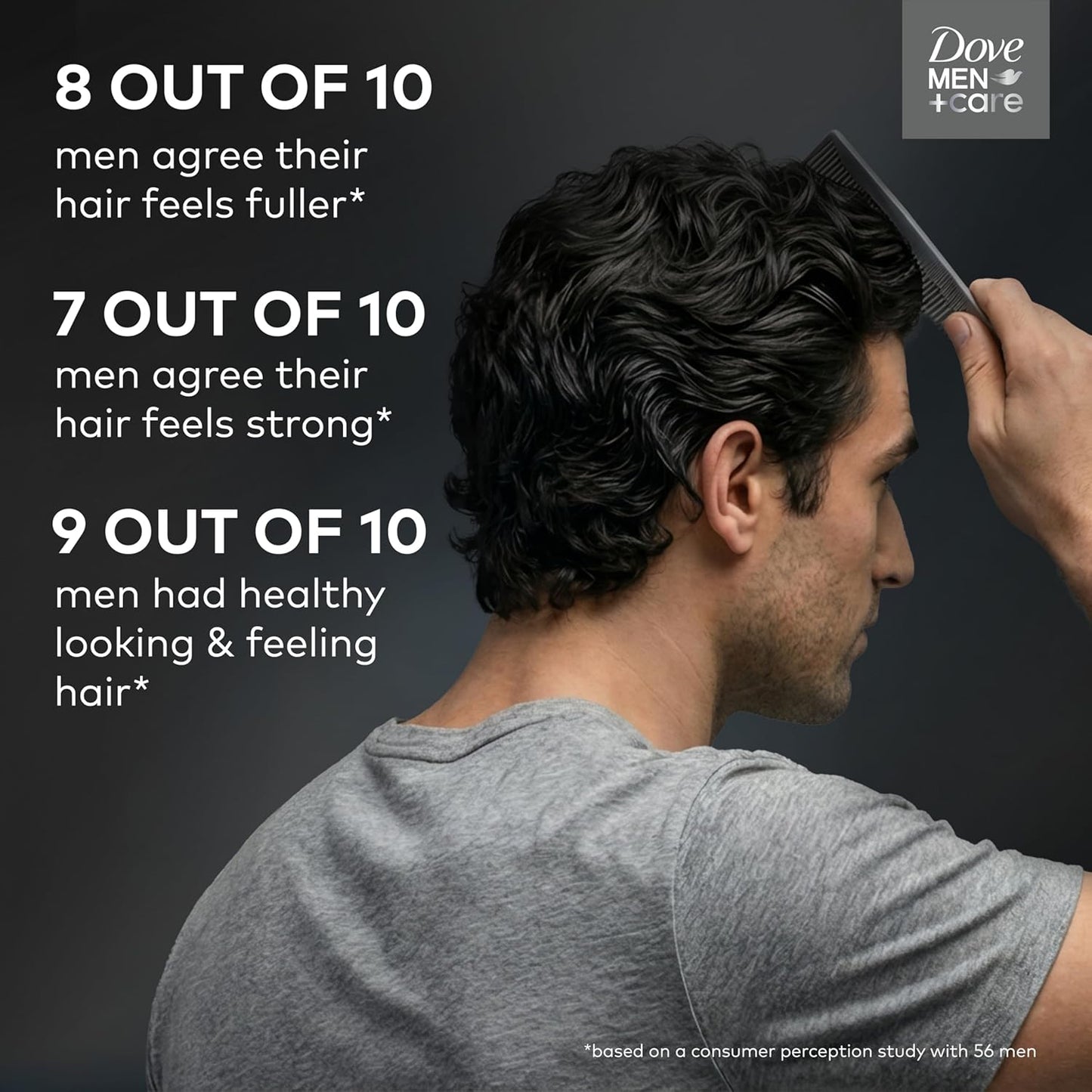 Dove Men+Care 2-in-1 Shampoo + Conditioner – Single-Bottle Anti-Dandruff Hair Care for a Clutter-Free Bathroom Shelf