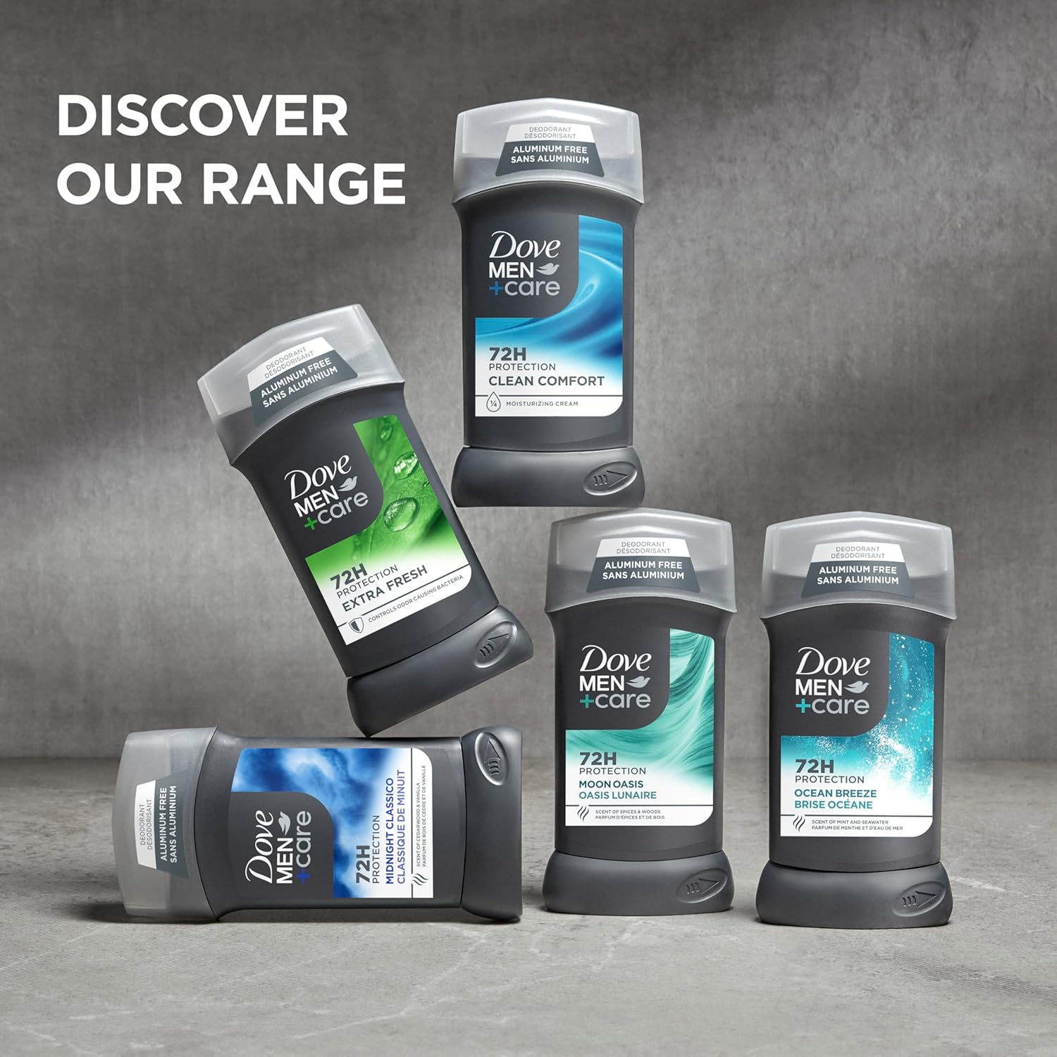 Dove Men+Care 4-Pack Deodorant – Practical Grooming Gift Set for Him on Birthdays and Holidays