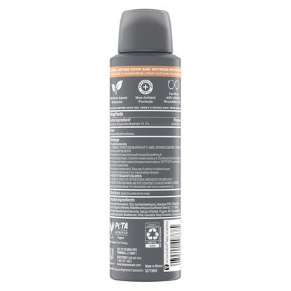 DOVE MEN + CARE Dry Spray Antiperspirant Cedarwood + Tonka 4 Count 72H Protection Plant-Based Moisturizer 3.8 oz – Paraben-Free and Cruelty-Free Formula for Health-Conscious Men