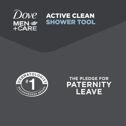 DOVE MEN + CARE Shower Tool 4 Pack – Portable Cleansing Tool for Camping, Cabins, and Lake Houses