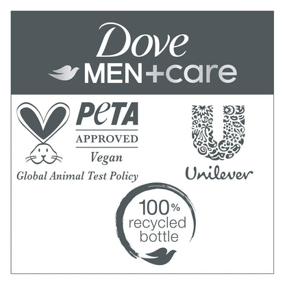 Dove Men+Care Thickening 2-in-1 Shampoo and Conditioner for Men – Mindful Morning Shower Ritual with Cooling Menthol and Caffeine, 28 fl oz