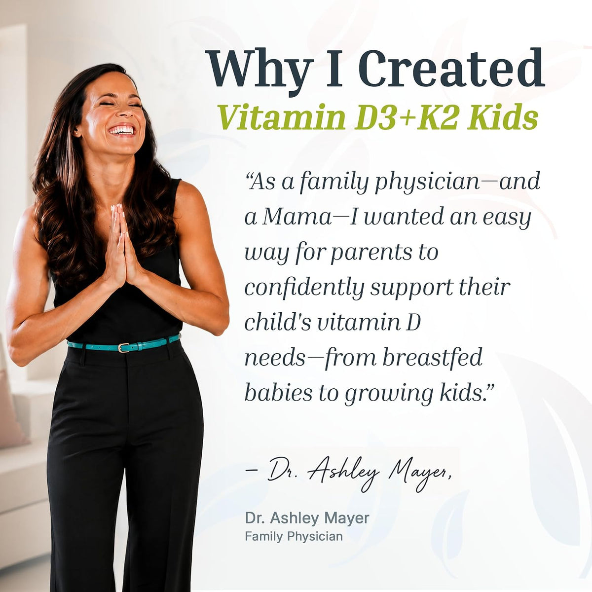 Dr. Green Mom Clean-Label Vitamin D K2 Drops — USDA Organic & Non-GMO Project Verified for Worry-Free Dosing